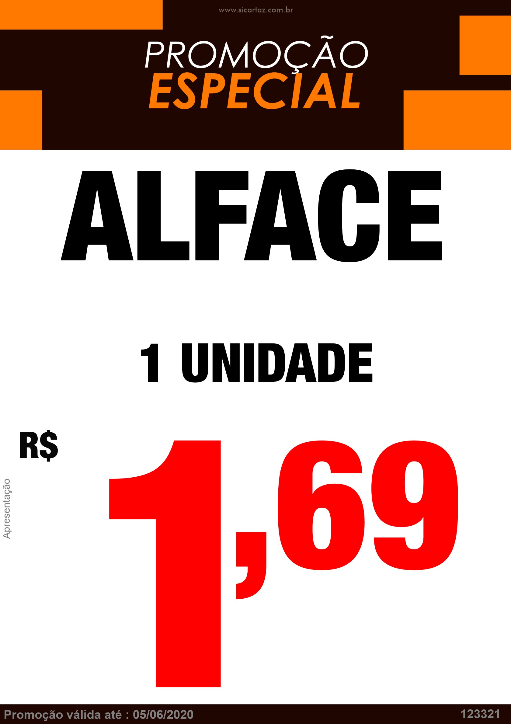 placa para preços
